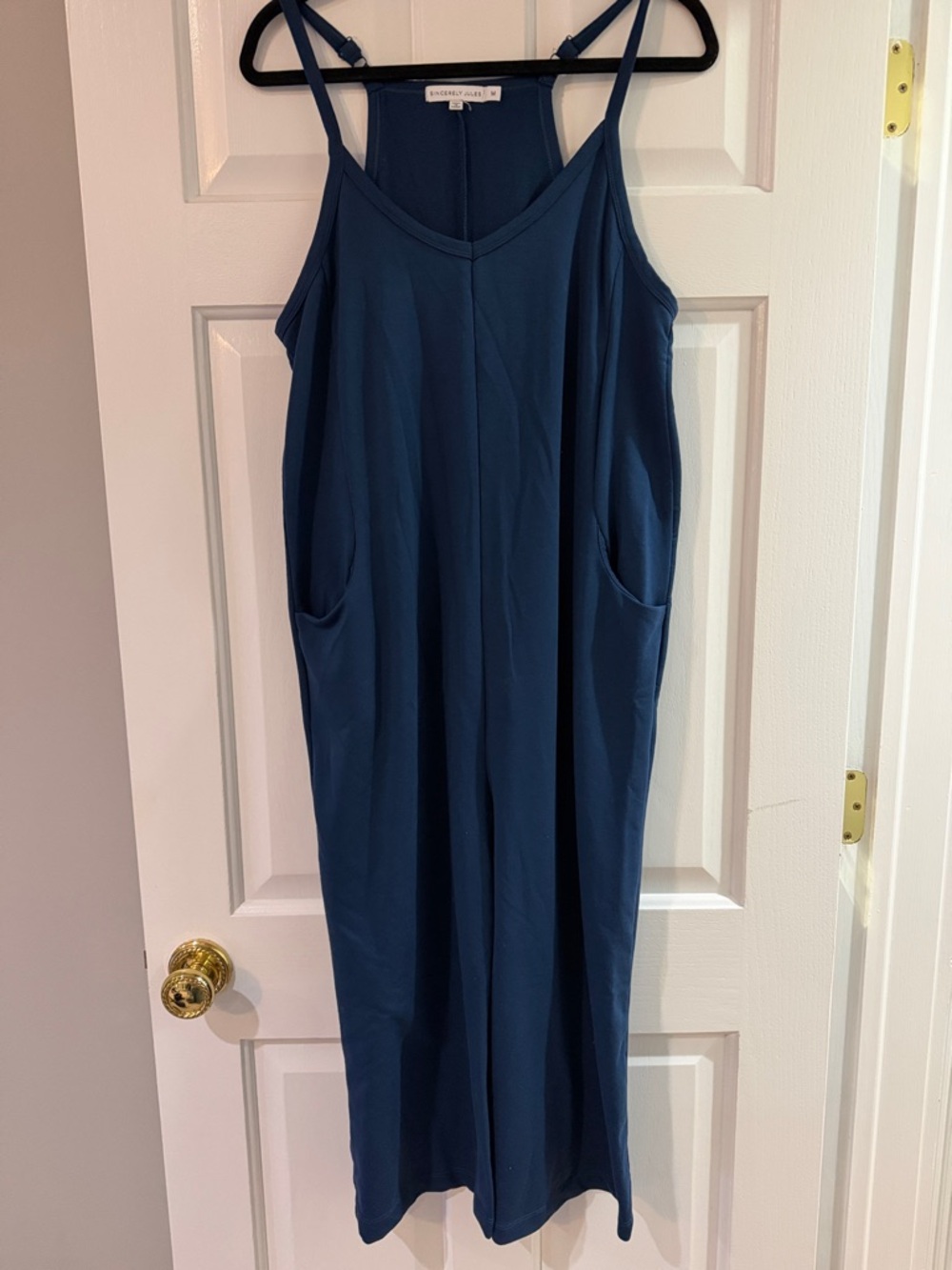 Sincerely Jules Navy Blue Spaghetti Strap Maxi Dress